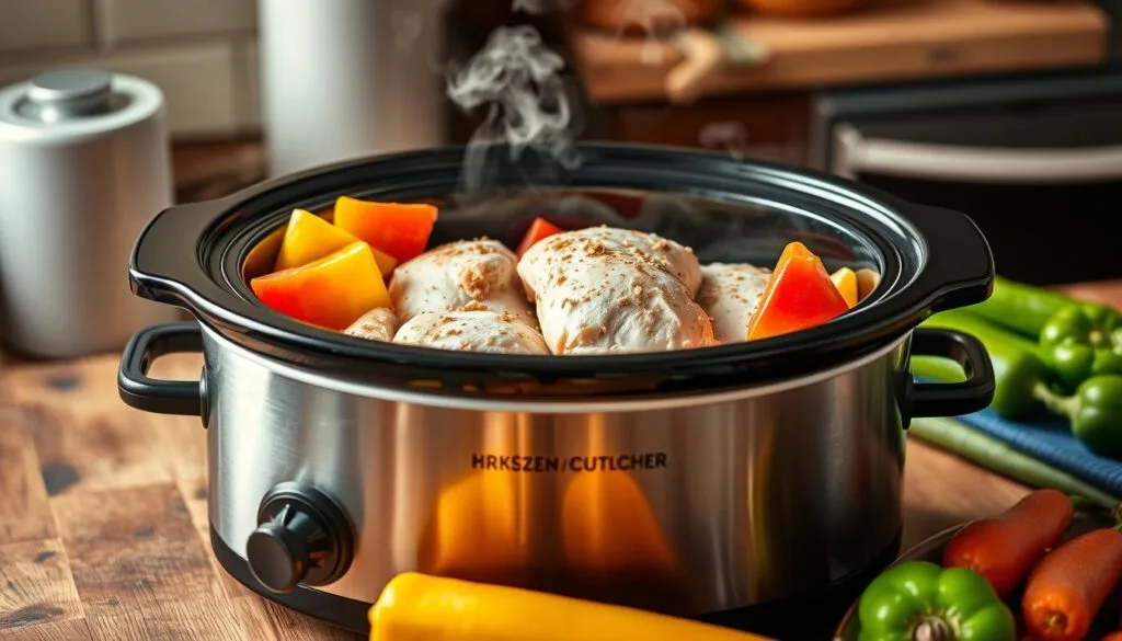 frozen chicken in crock pot